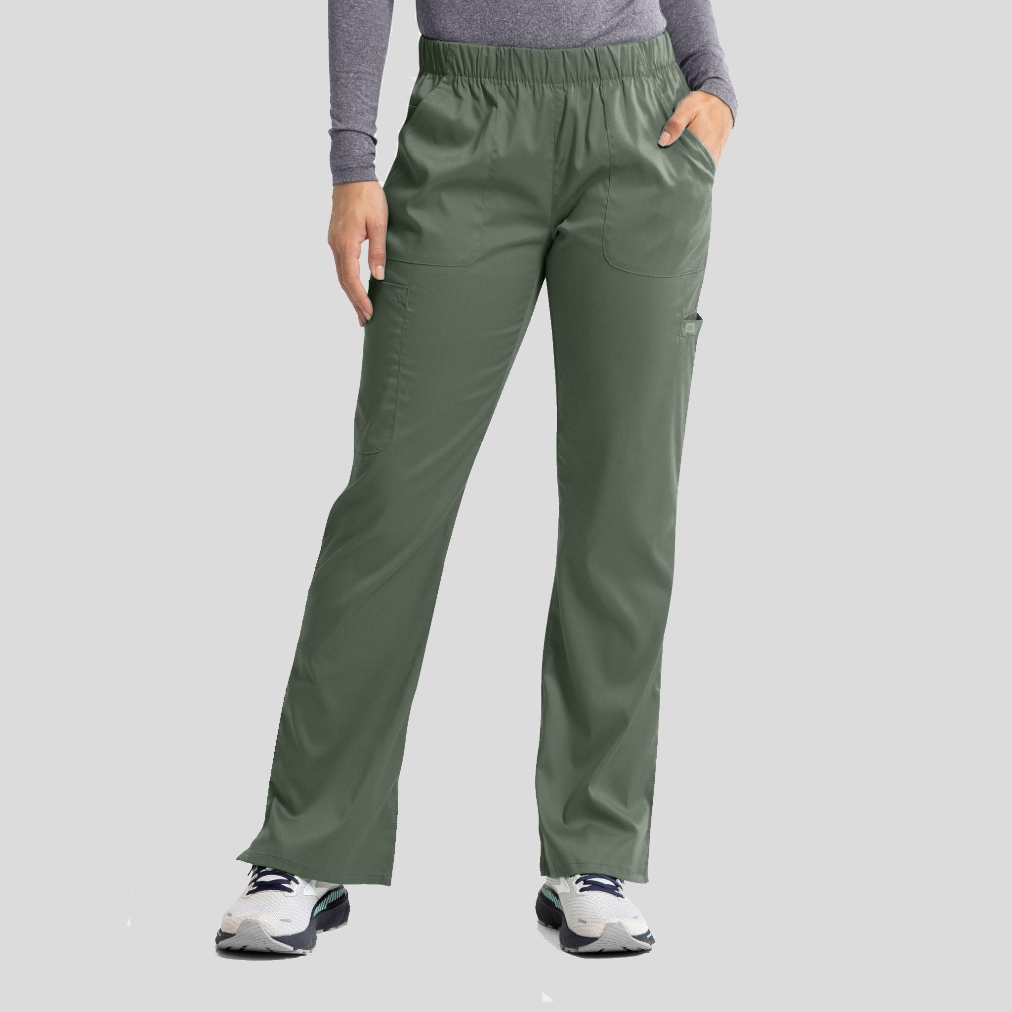 Womenβs Elastic Waist Pant | Olive