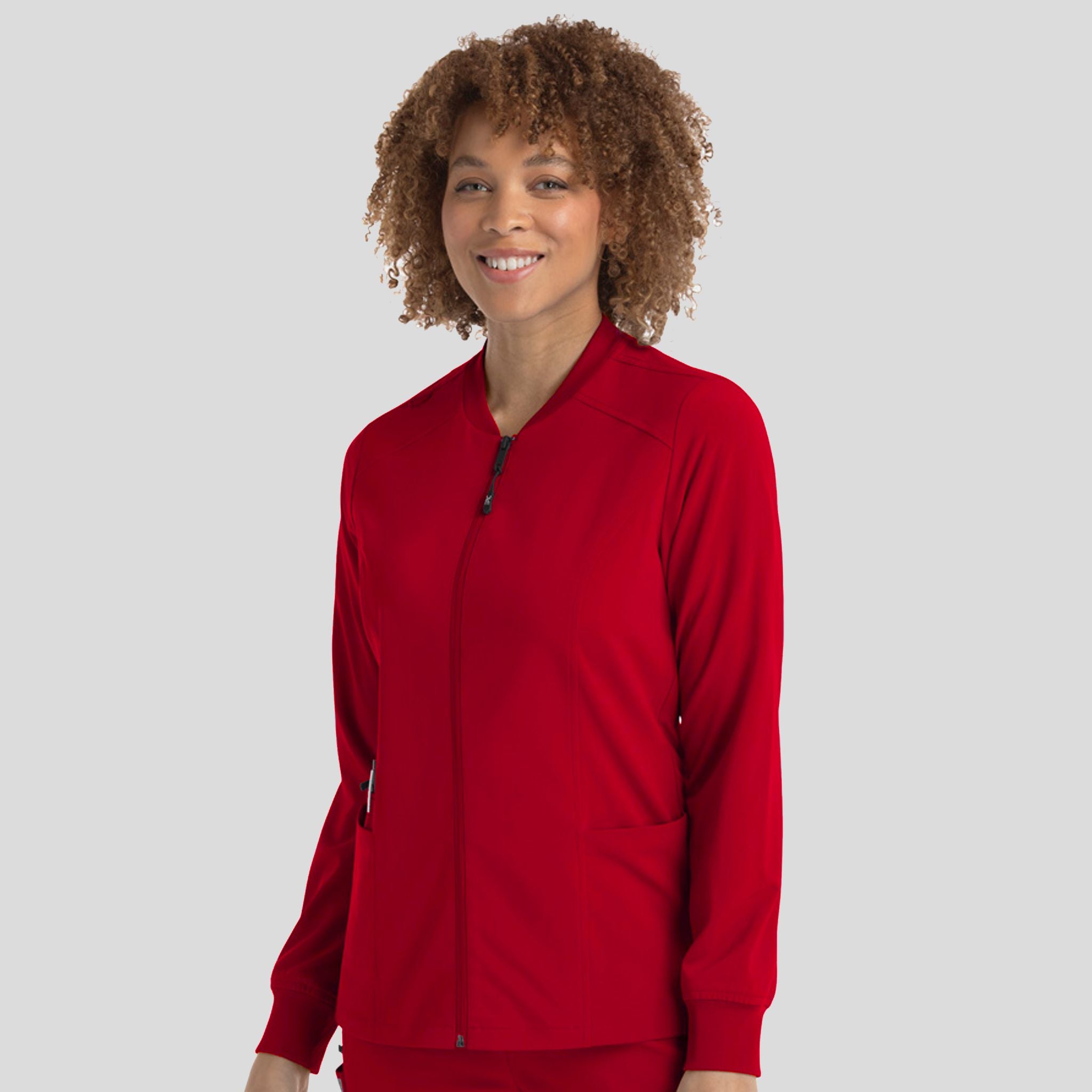Womenβs Zip Jacket | Red