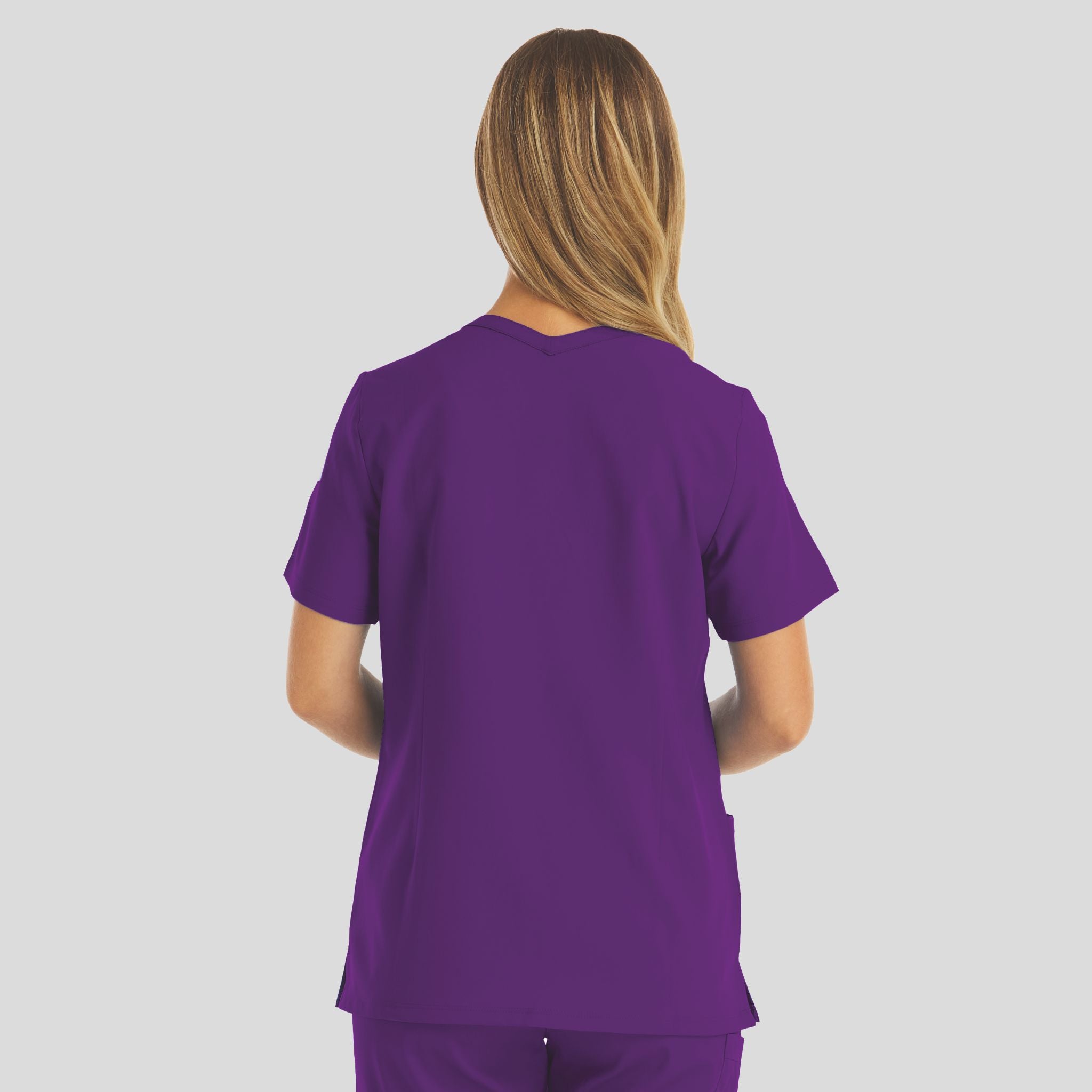 Women's Double V-neck Top | Eggplant