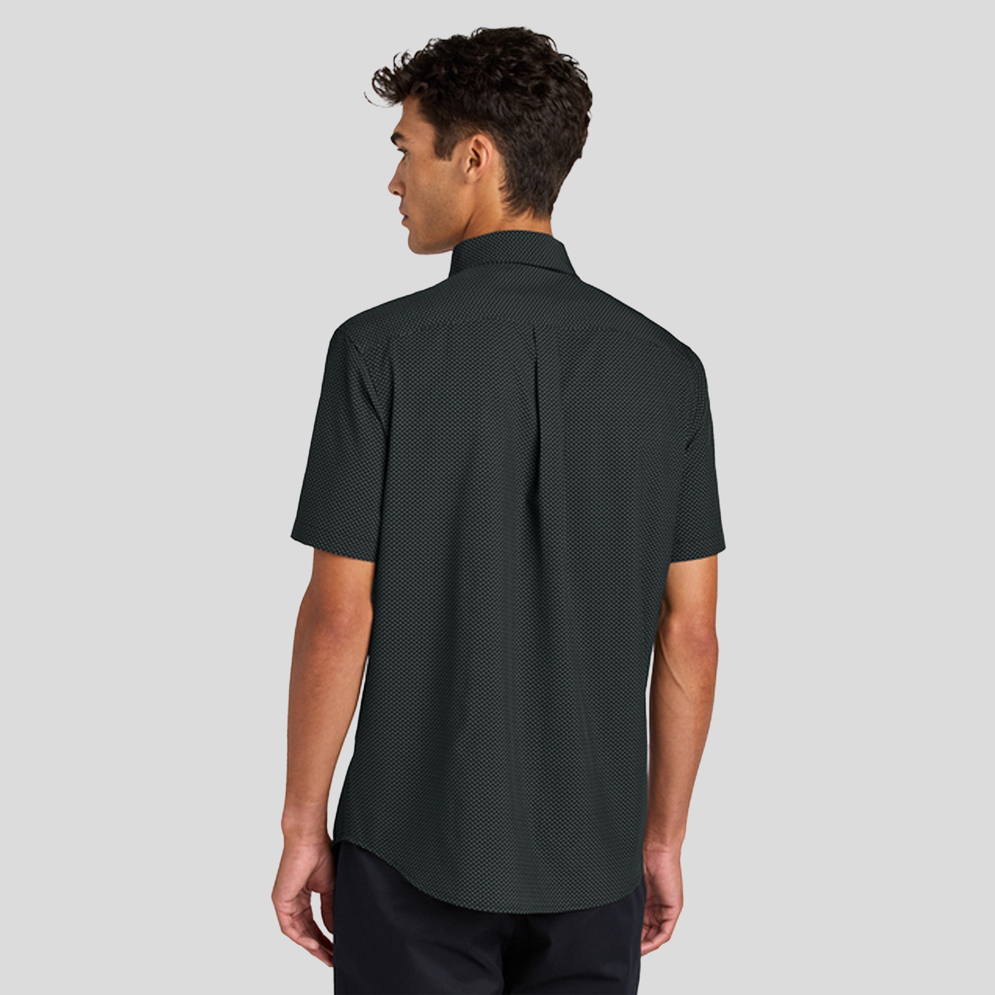 Short Sleeve UV Capital Tech Shirt | Deep Black Triangle Print