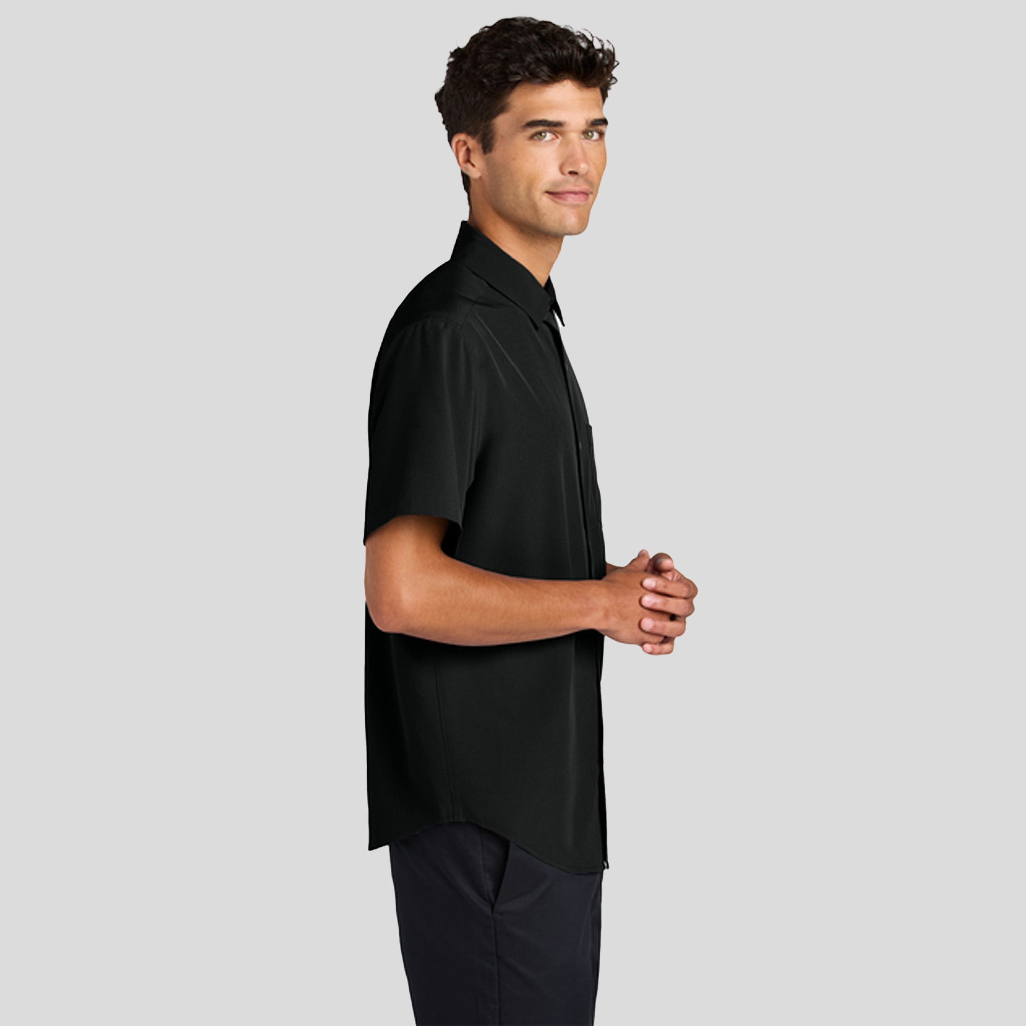 Short Sleeve UV Capital Tech Shirt | Deep Black