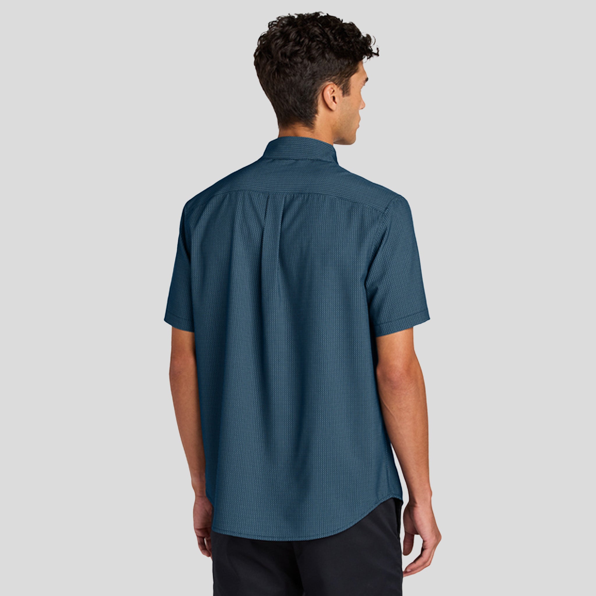 Short Sleeve UV Capital Tech Shirt | Night Navy Dash Print