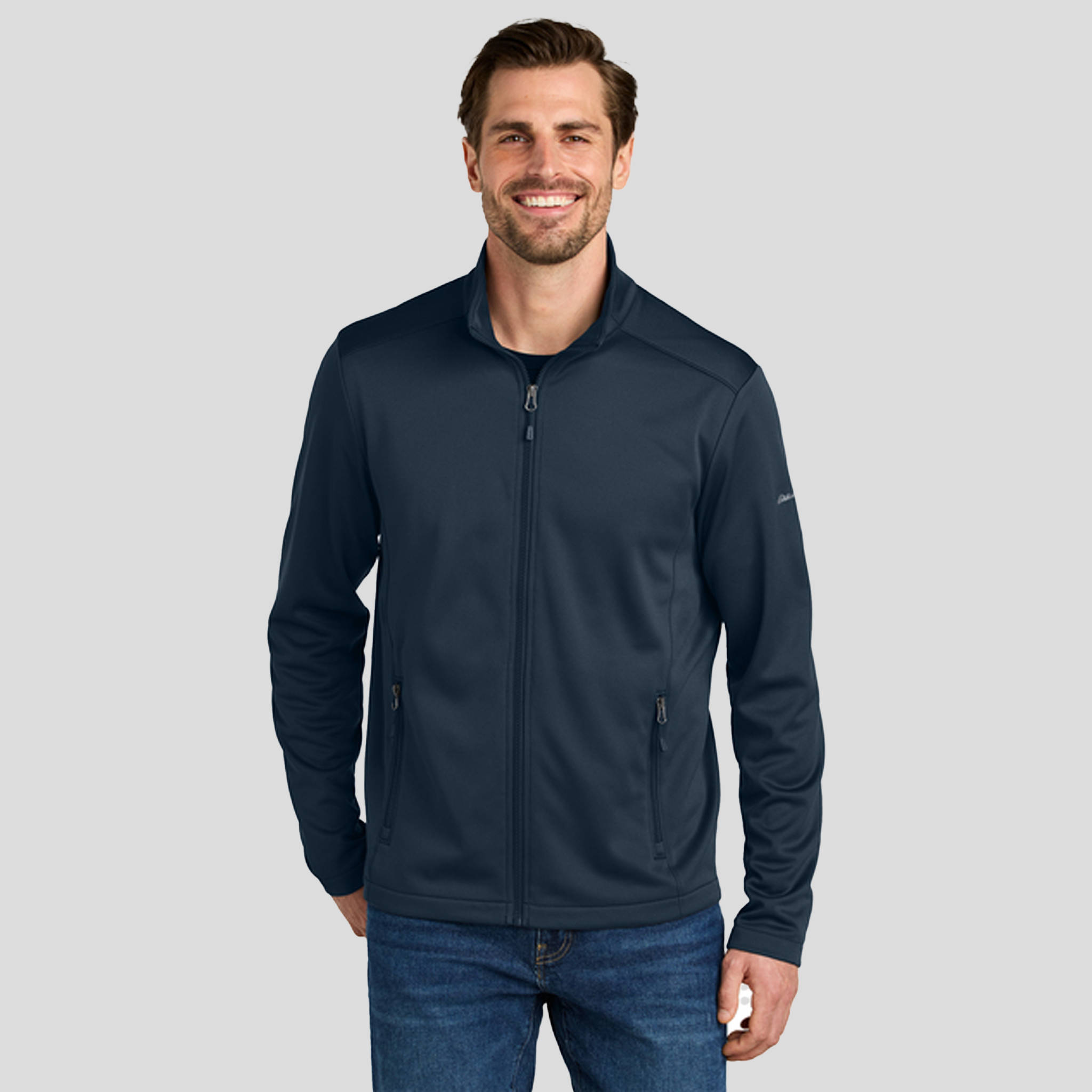 Smooth Mid Layer Fleece Full-Zip | River Blue Navy