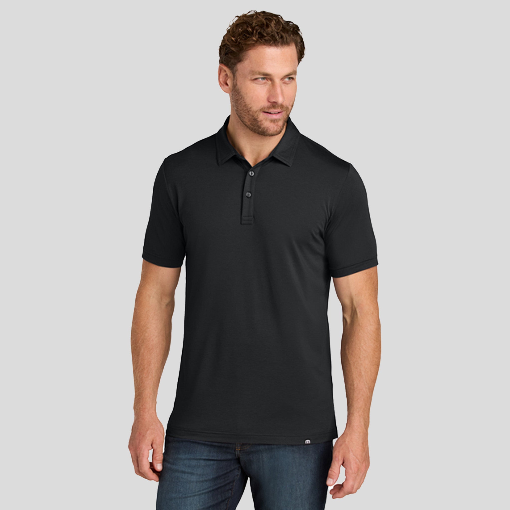 Glenview Solid Polo | Black
