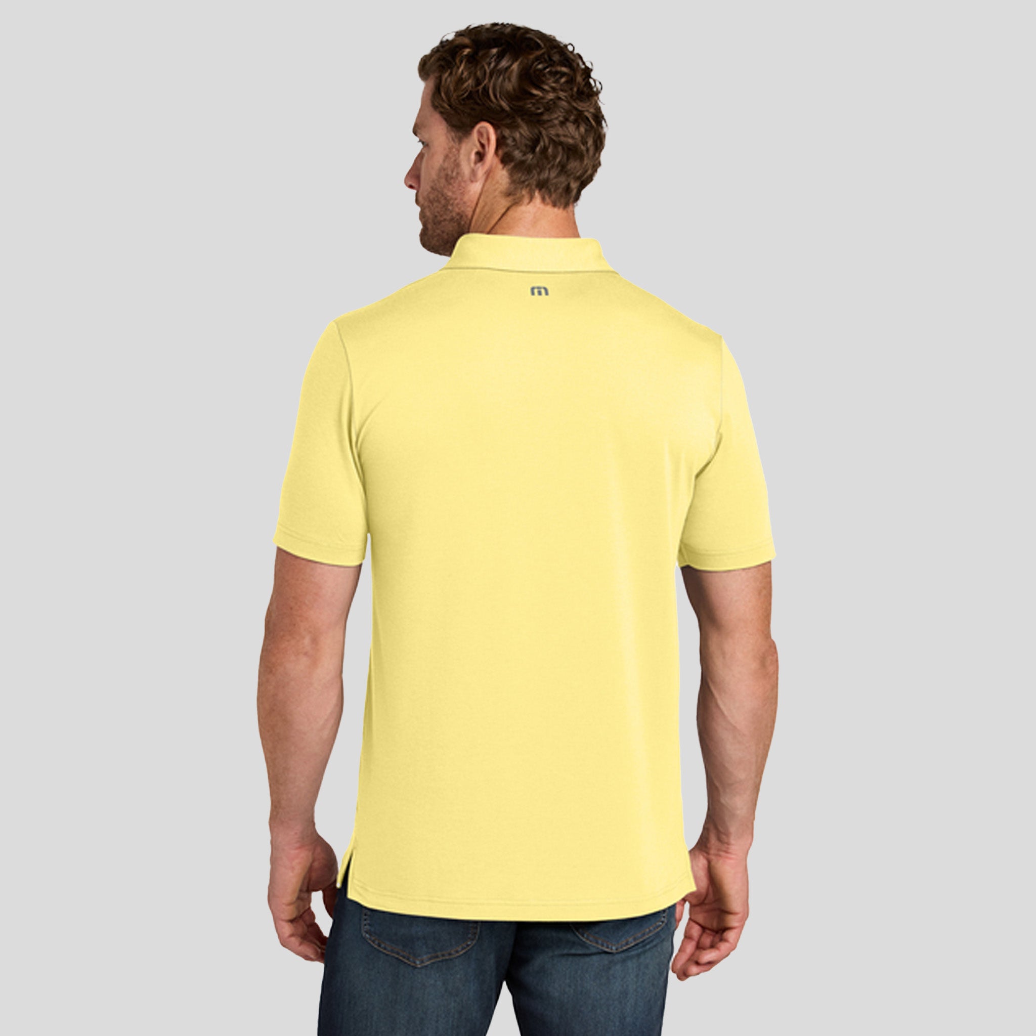Glenview Solid Polo | Pale Yellow