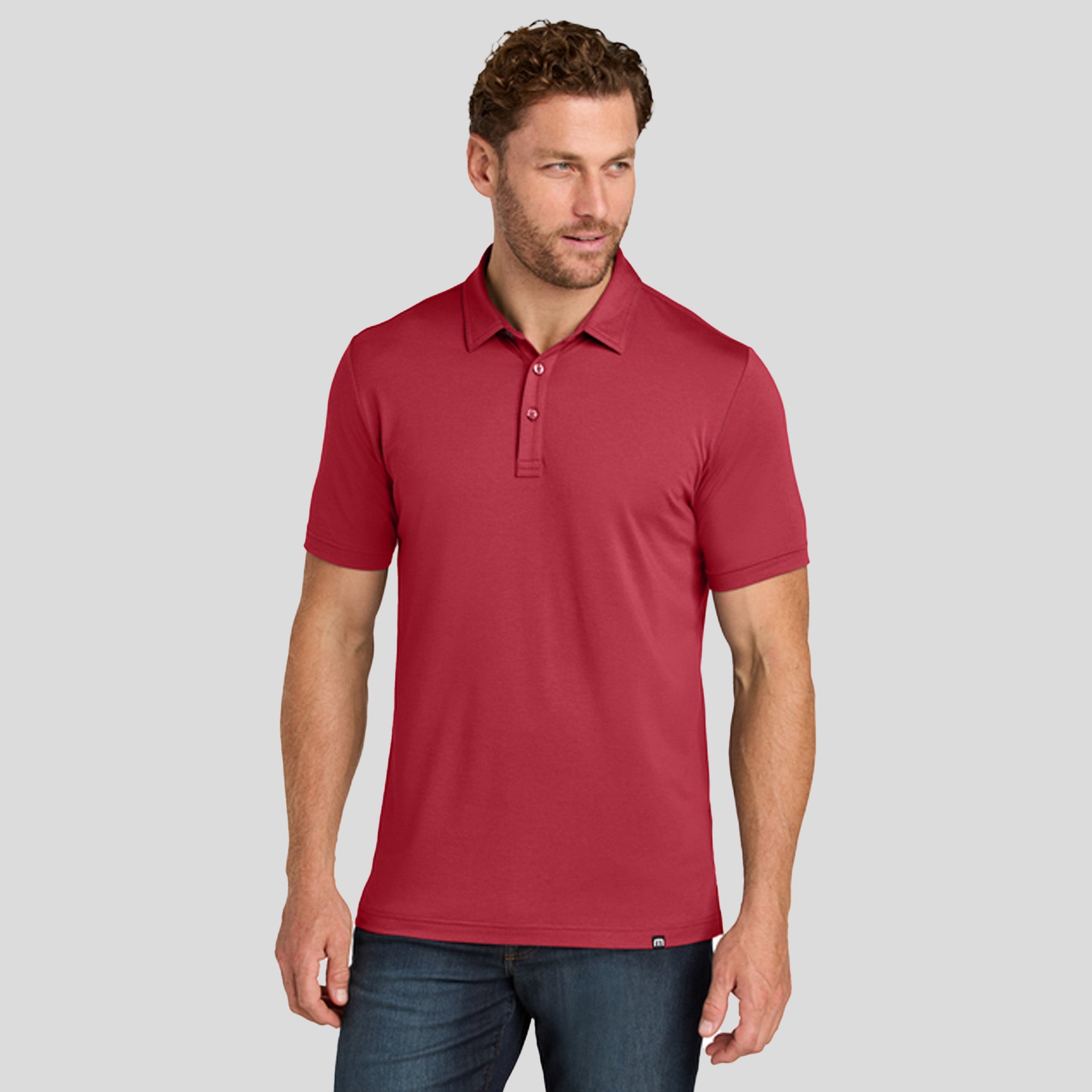Glenview Solid Polo | Scooter Red