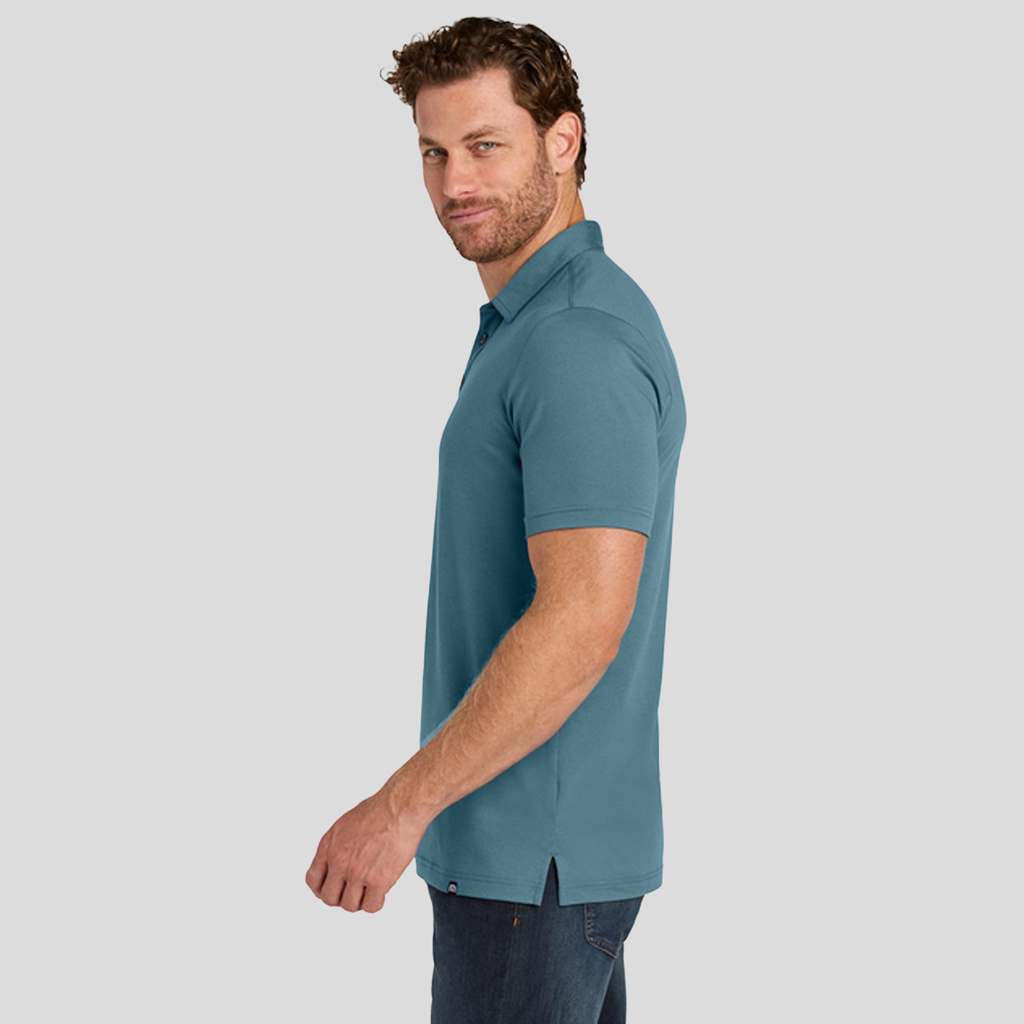 Glenview Solid Polo | Stellar Blue
