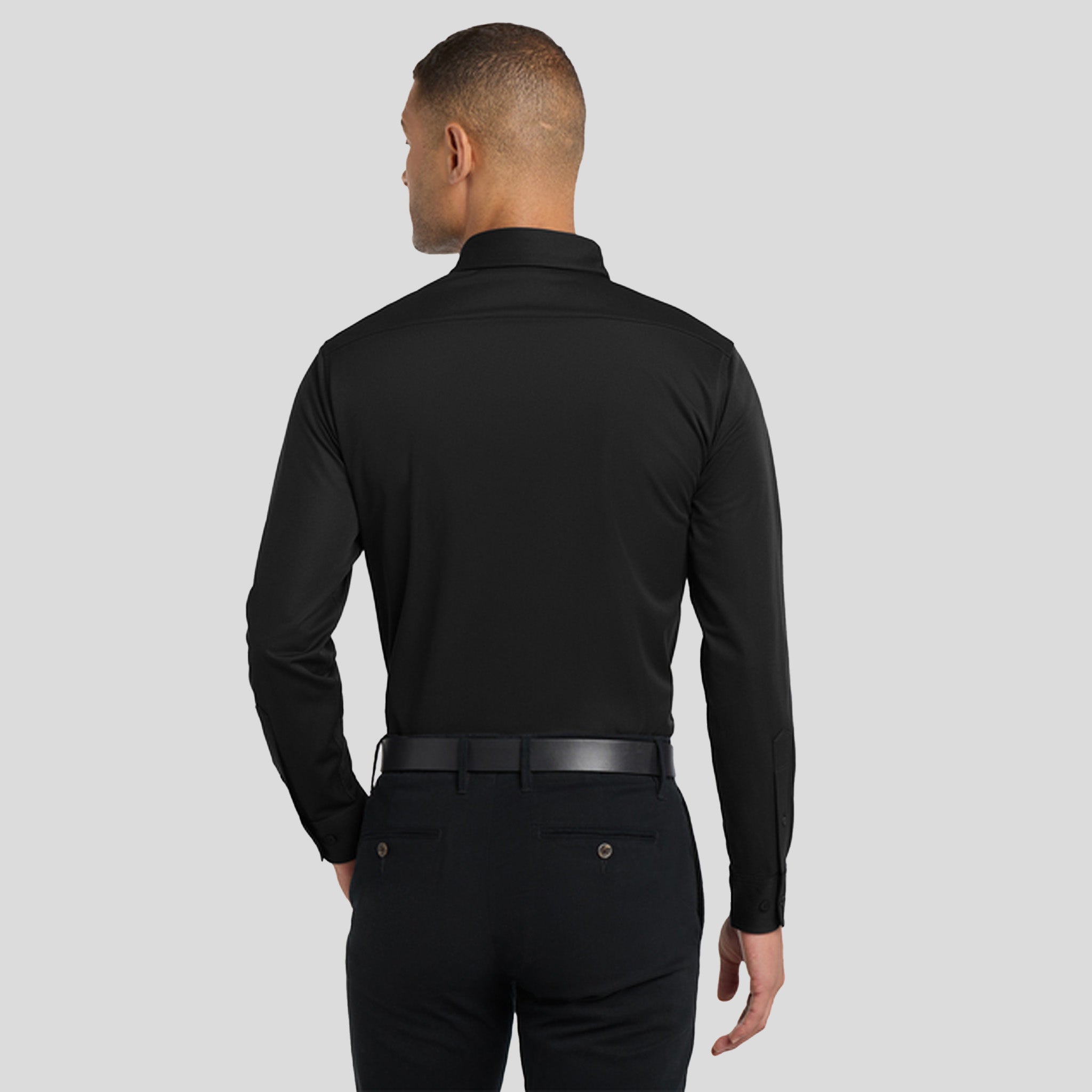 Dimension Knit Dress Shirt | Black