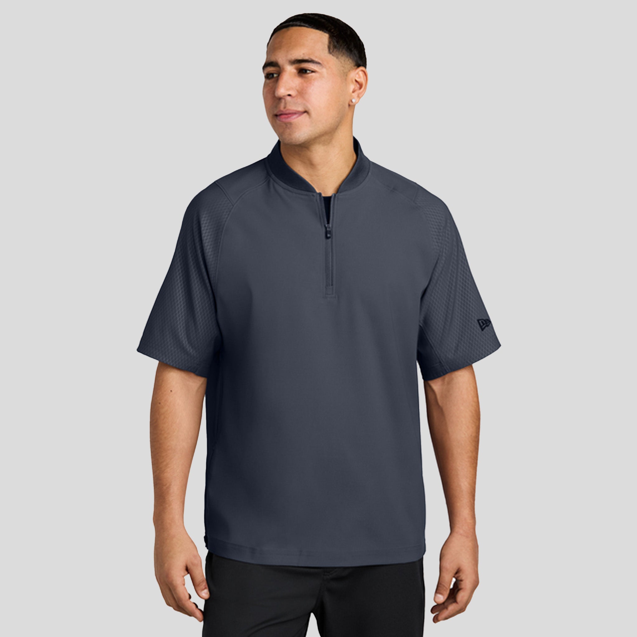 Cage Short Sleeve 1/4-Zip Jacket | True Navy