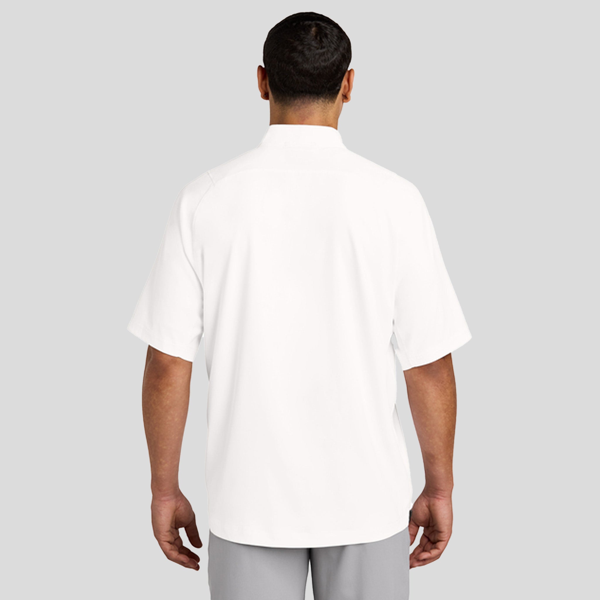 Cage Short Sleeve 1/4-Zip Jacket | White