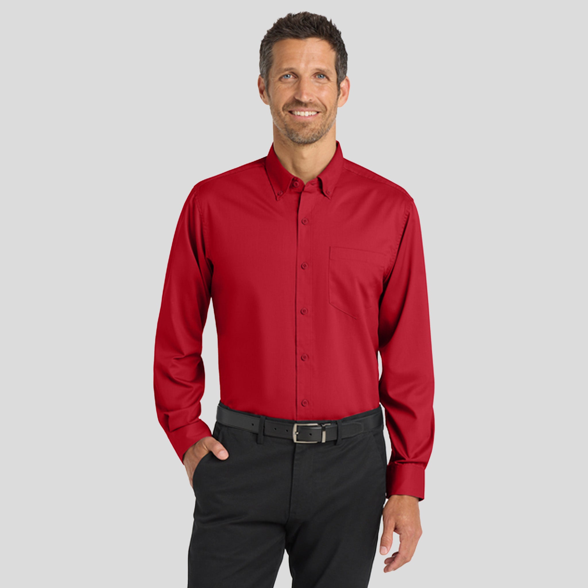 SuperProβ’ Twill Shirt | Rich Red