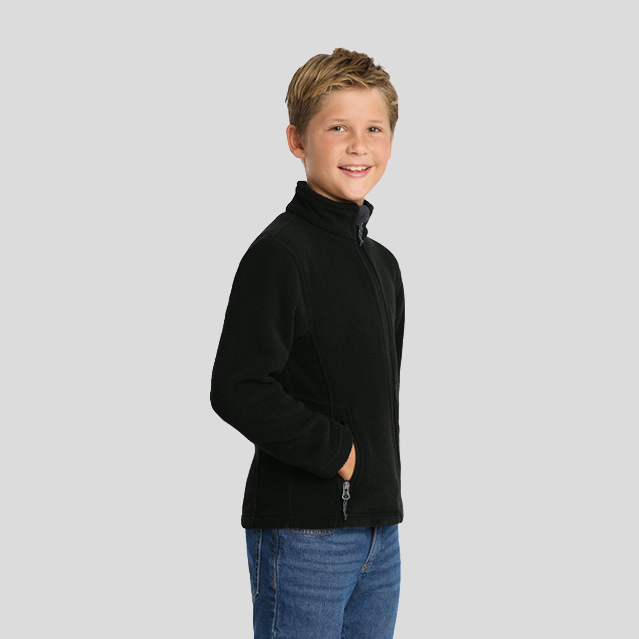 Youth Value Fleece Jacket | Black