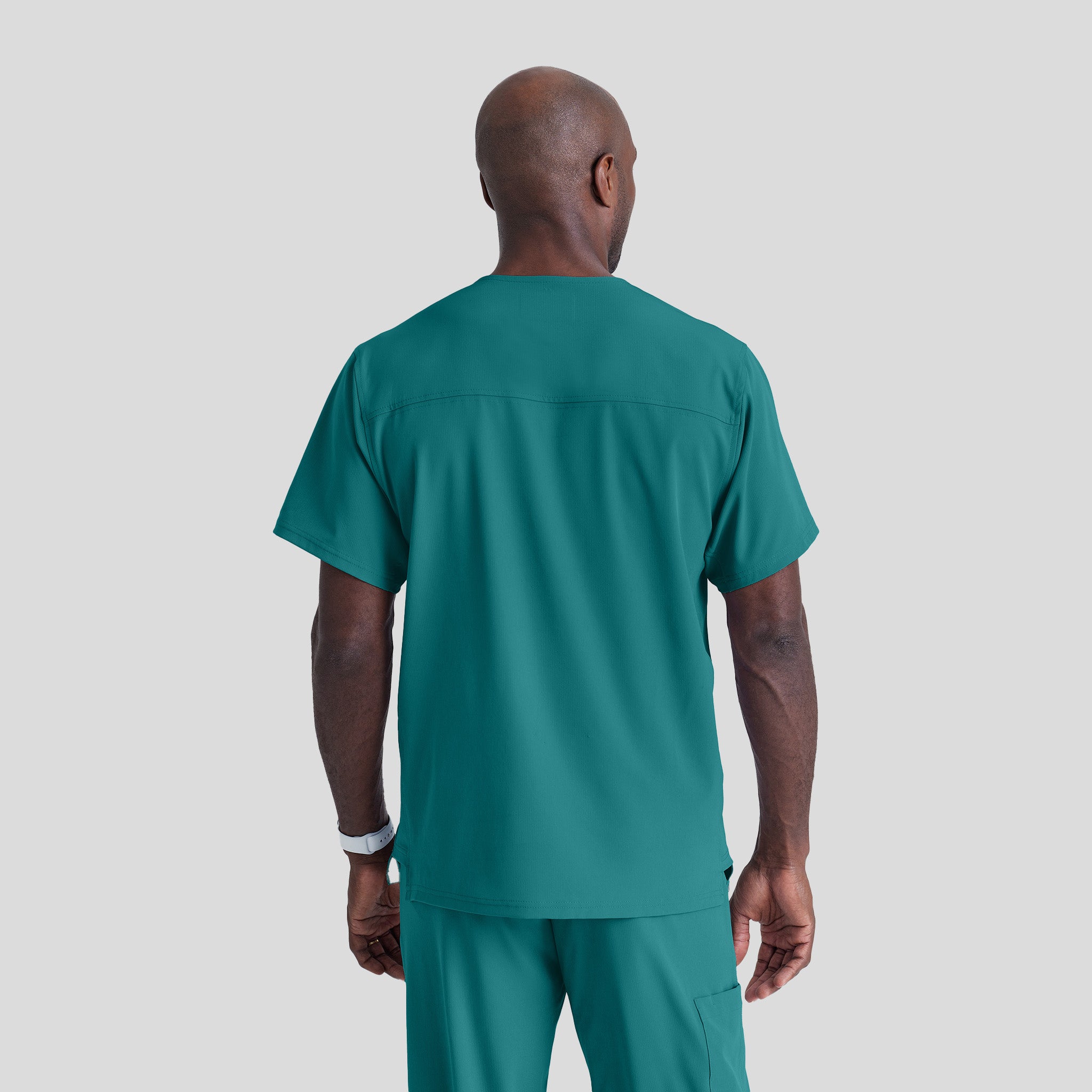 Men's Structure 1-Pocket V-Neck Scrub Top | Teal