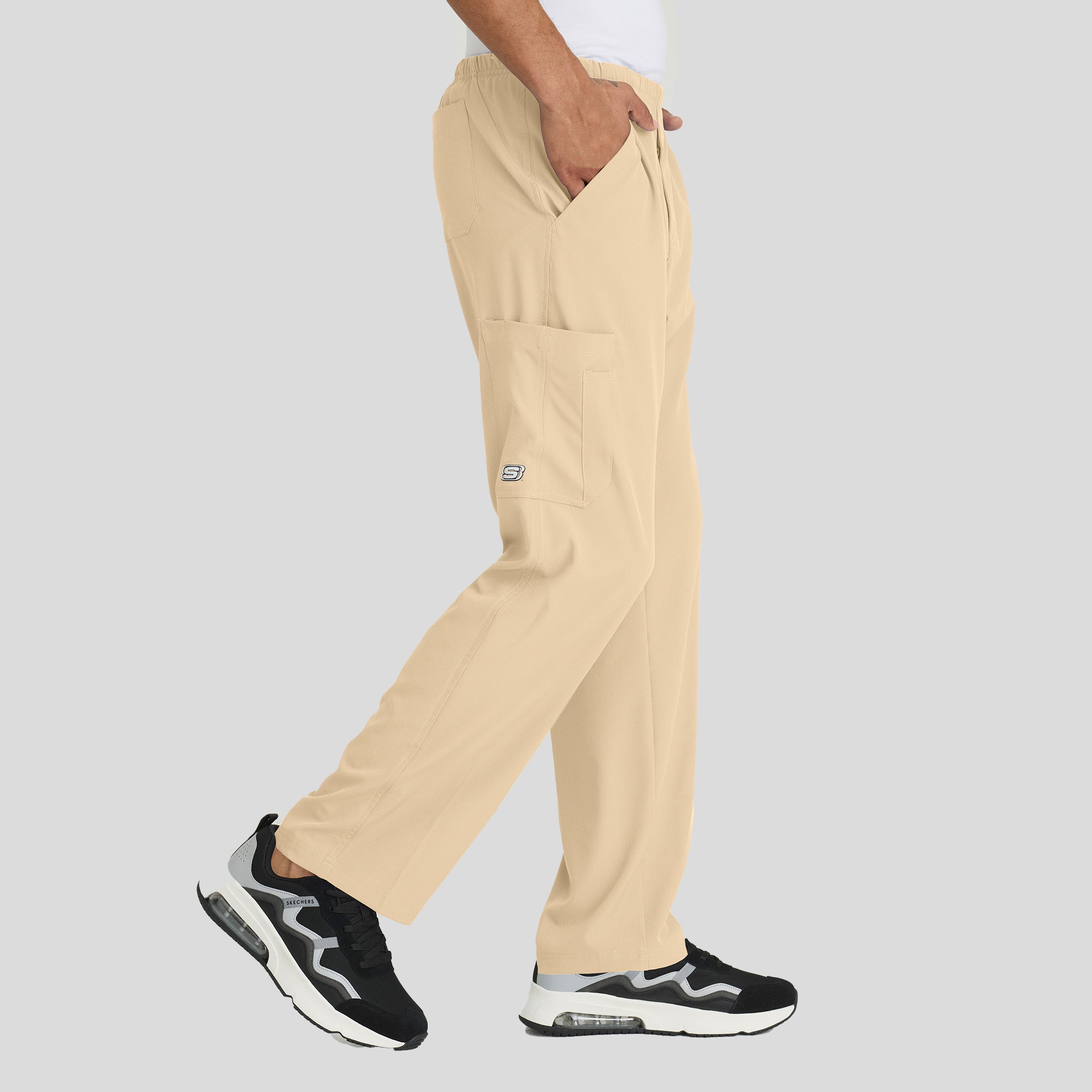 Men's Structure 4-Pockets Zip-Fly Scrub Pant | Khaki