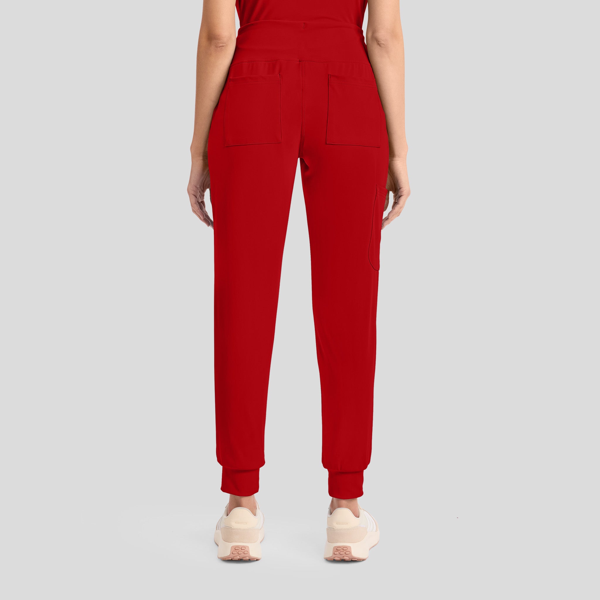 Achieve Pull-On Jogger Scrub Pant | Red