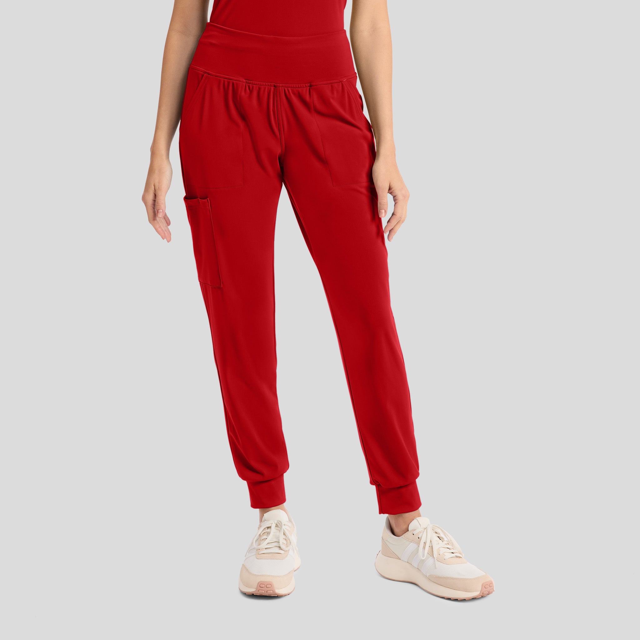 Achieve Pull-On Jogger Scrub Pant | Red