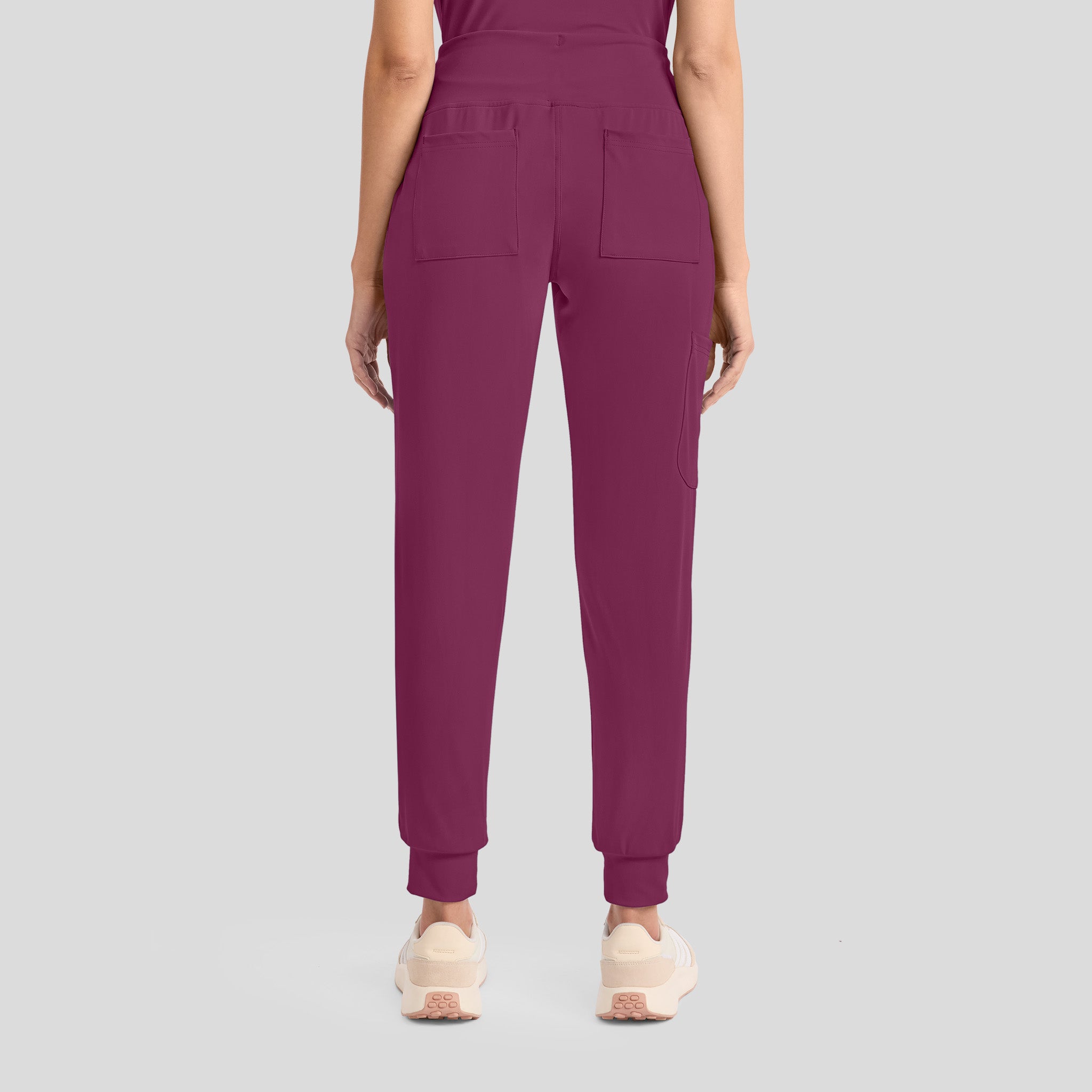 Achieve Pull-On Jogger Scrub Pant | Wine