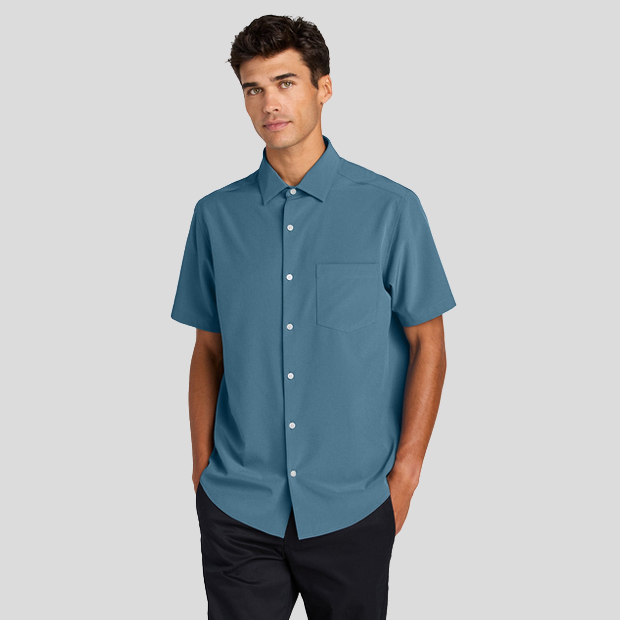 Short Sleeve UV Capital Tech Shirt | Harbor Blue