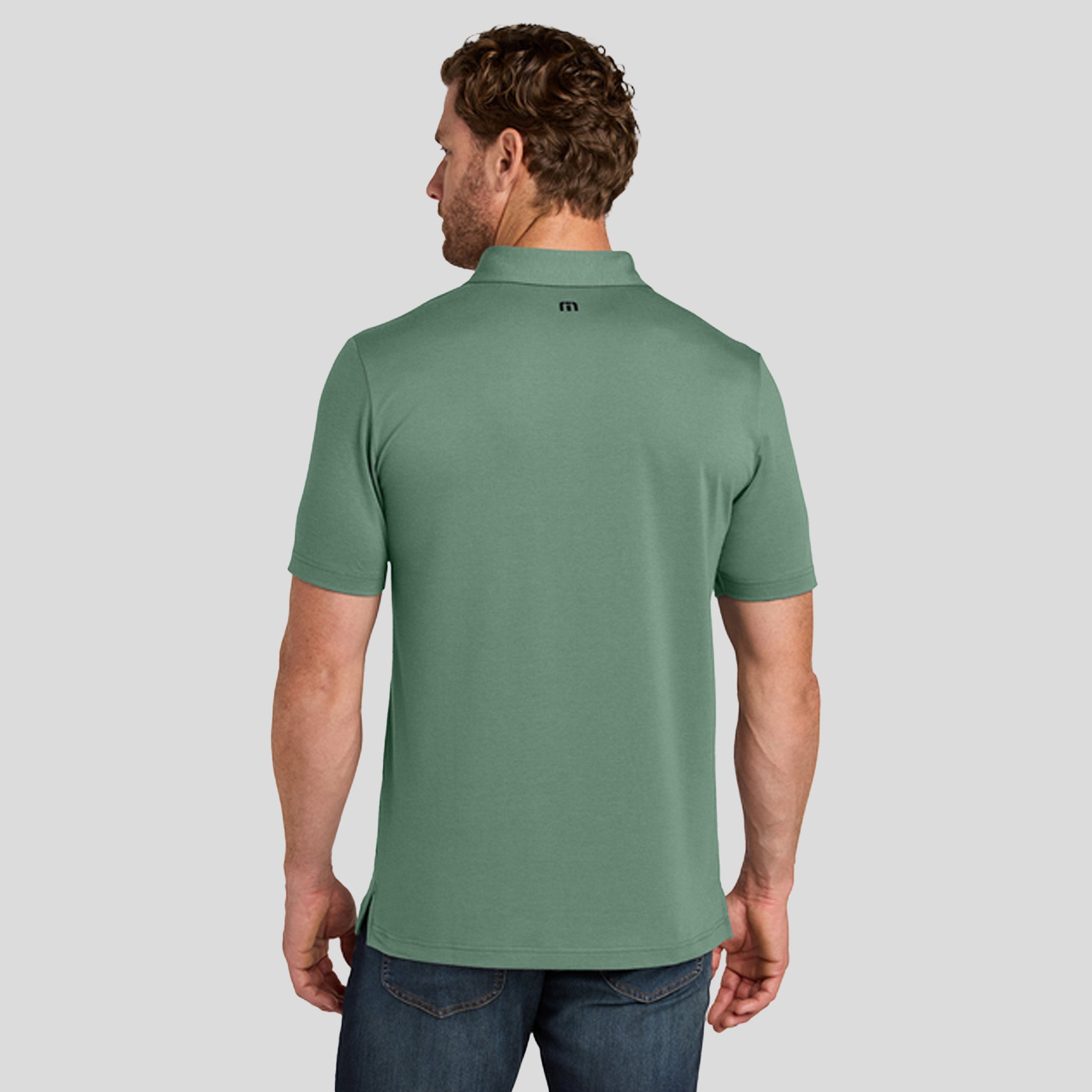 Glenview Solid Polo | Laurel Green
