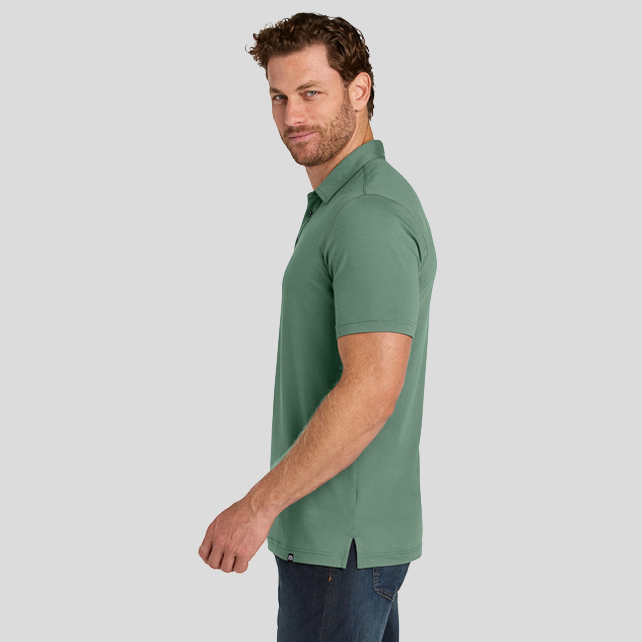 Glenview Solid Polo | Laurel Green
