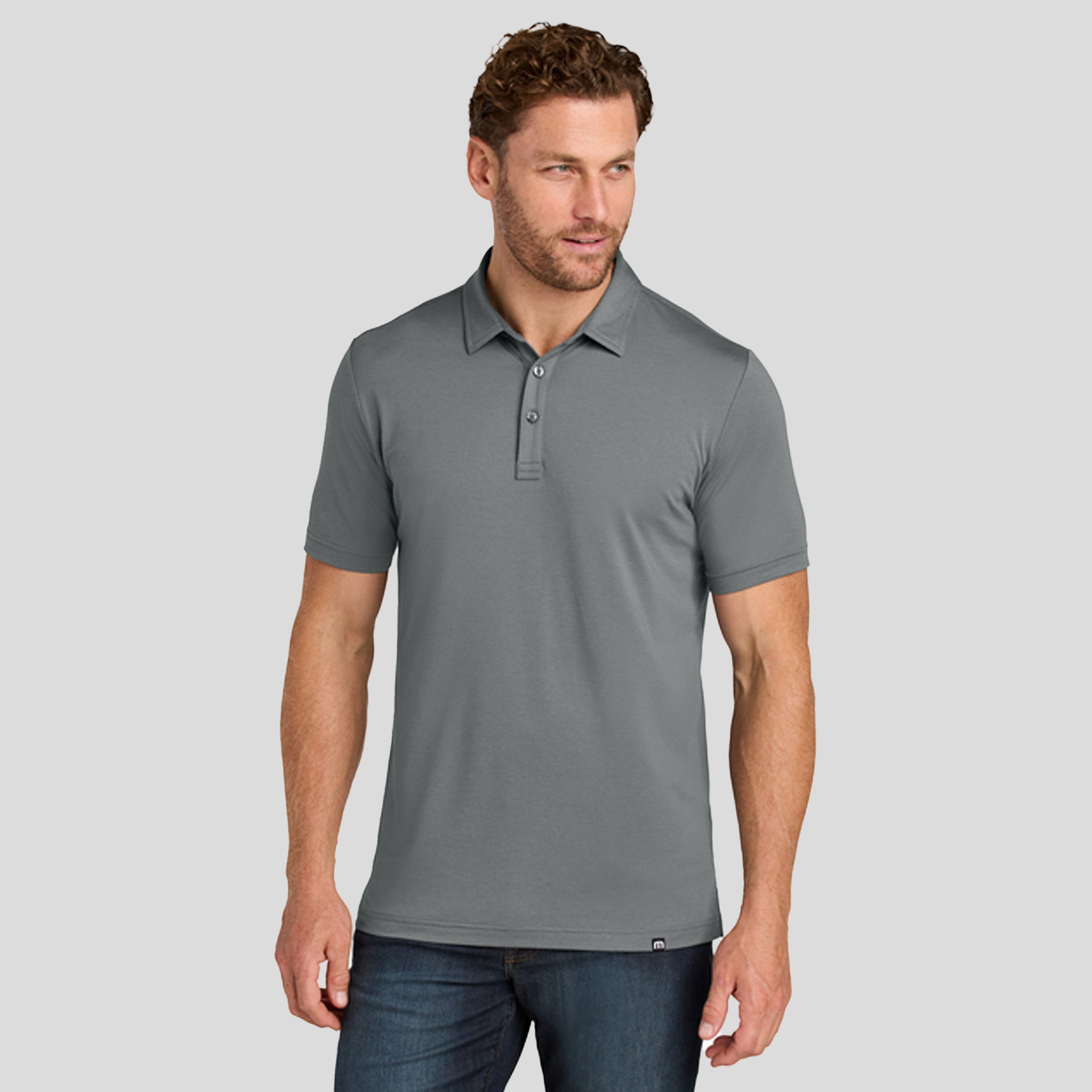 Glenview Solid Polo | Quiet Shade Grey