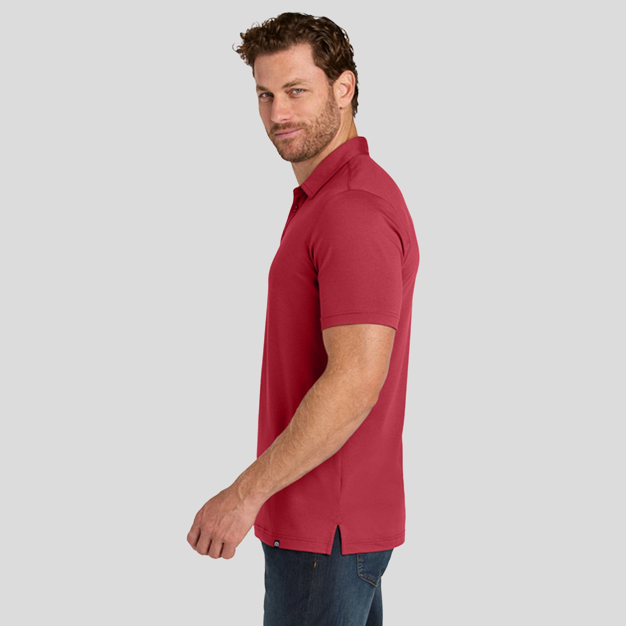 Glenview Solid Polo | Scooter Red