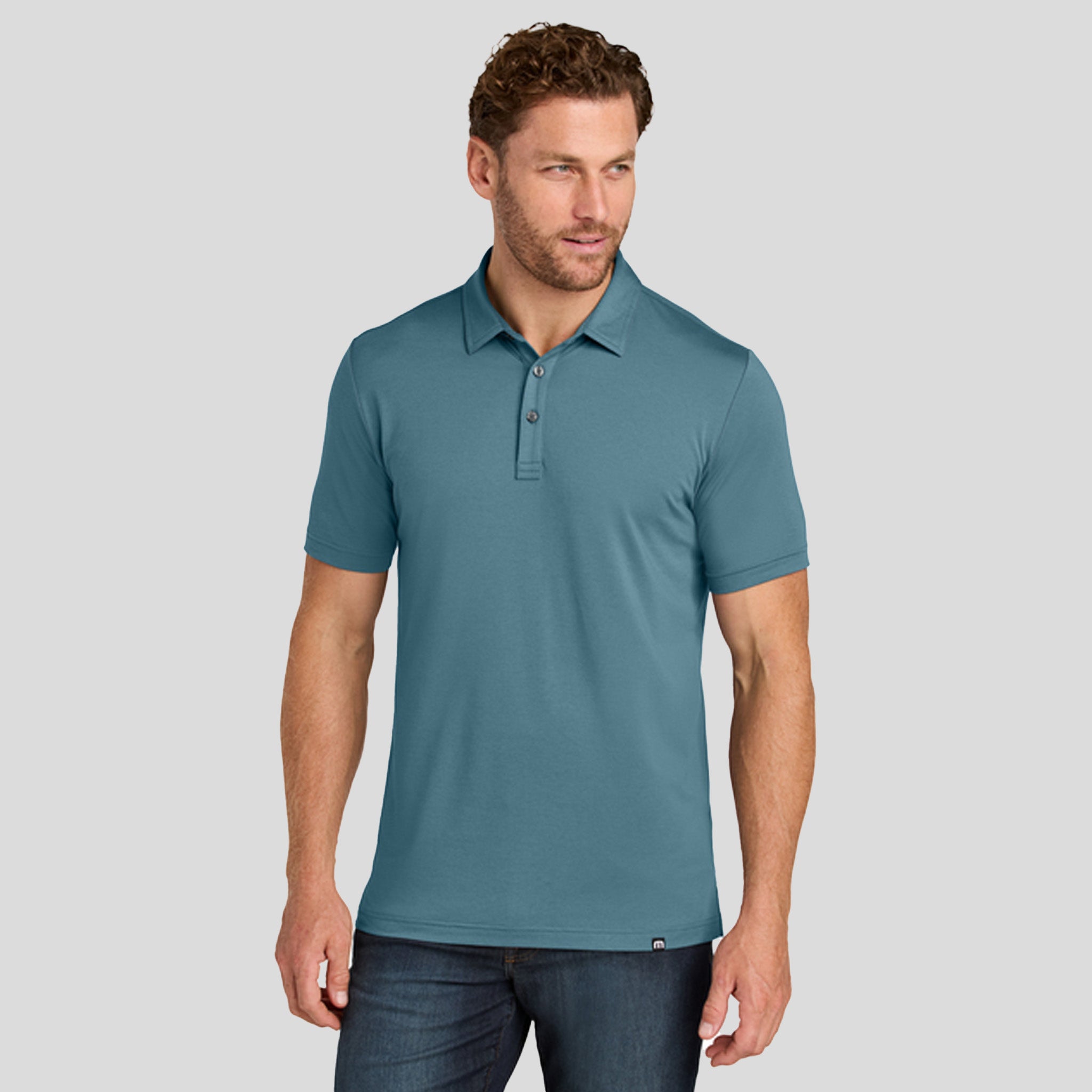Glenview Solid Polo | Stellar Blue