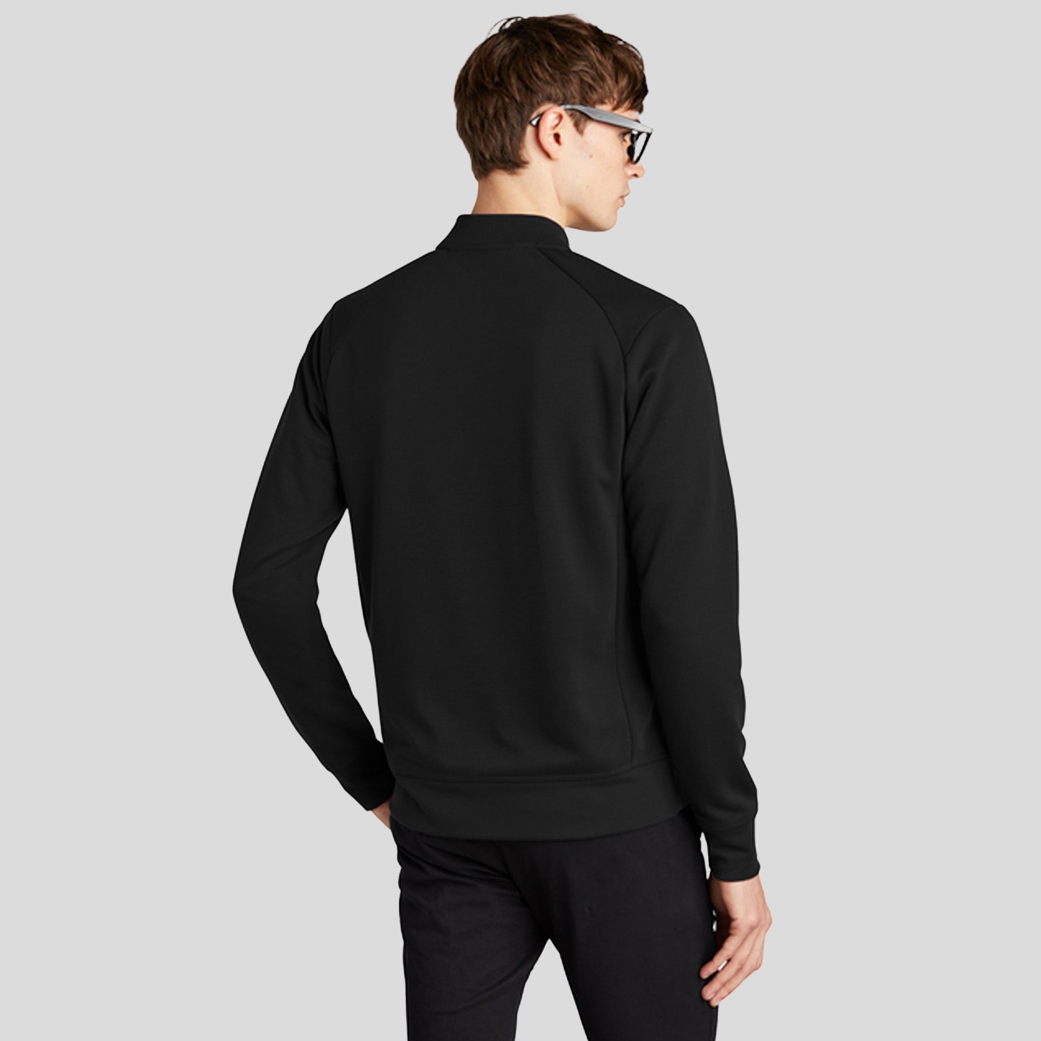 Double-Knit Bomber | Deep Black