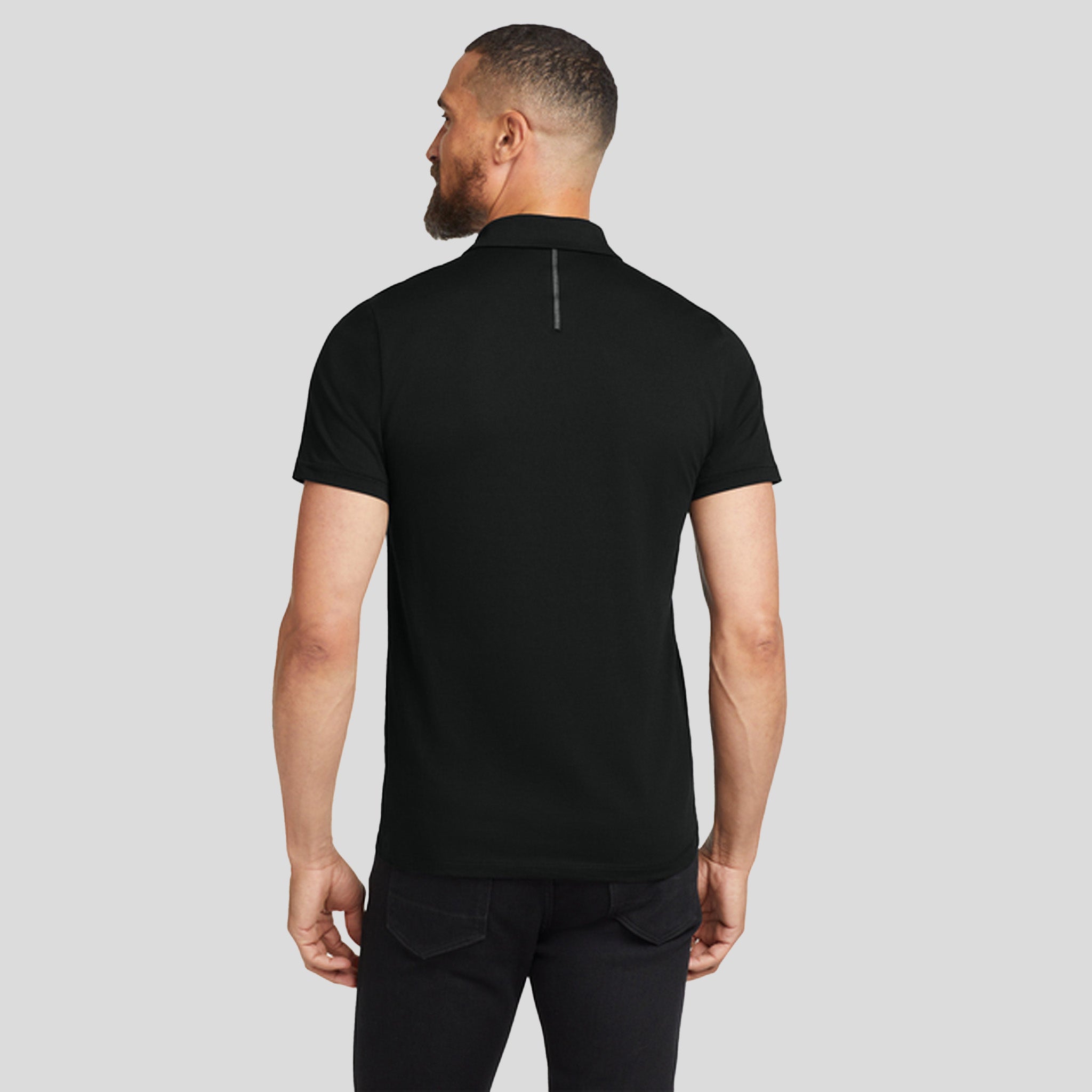 Code Stretch Polo | Blacktop