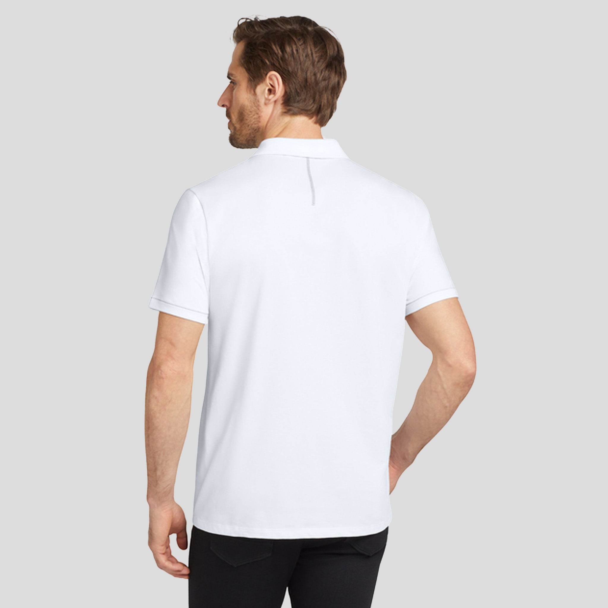 Code Stretch Polo | Bright White