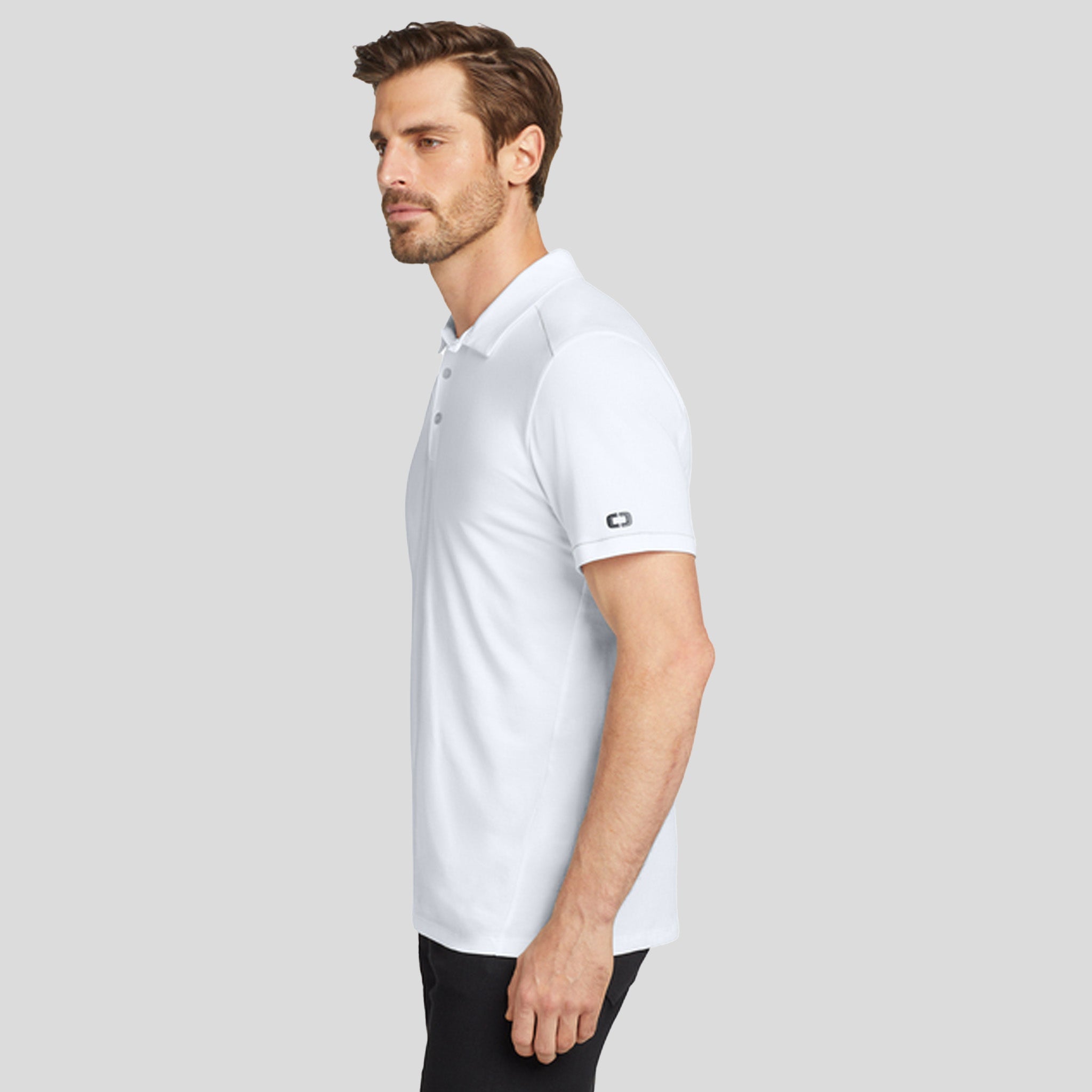 Code Stretch Polo | Bright White