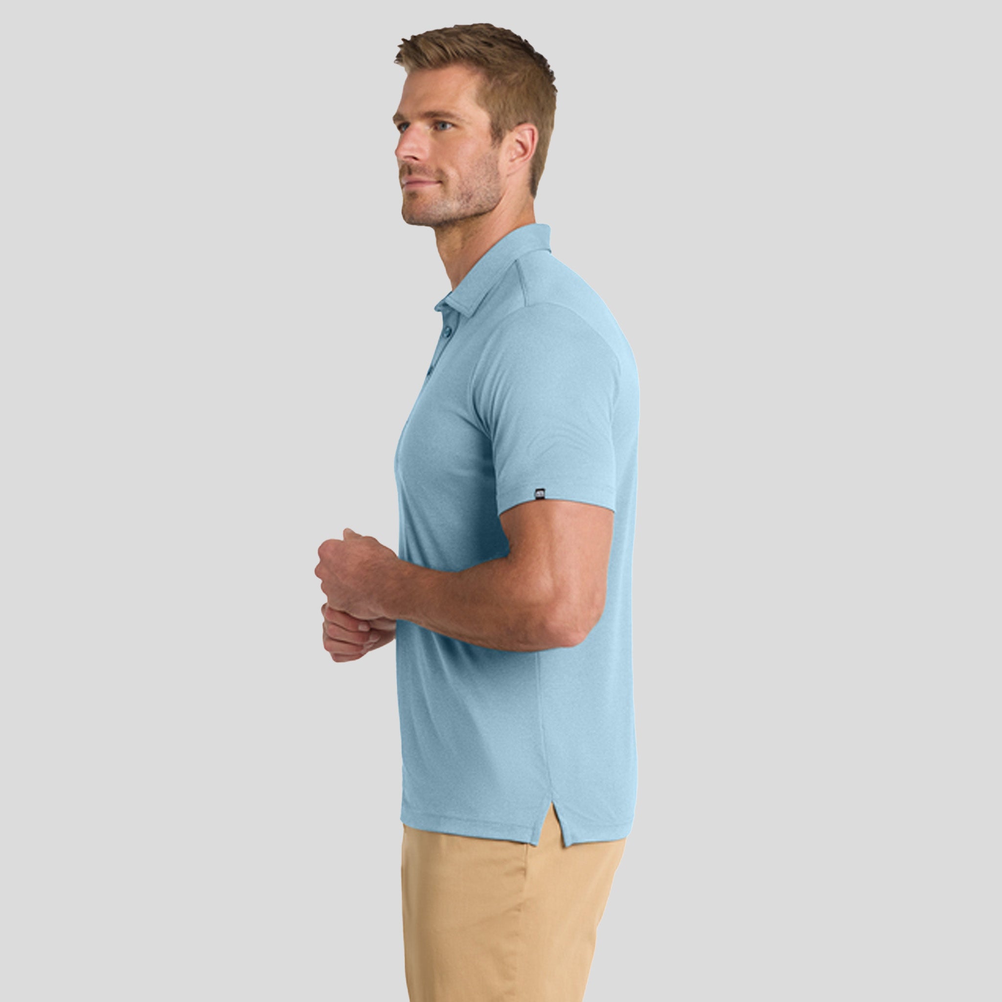 Coto Performance Polo | Brilliant Blue Heather